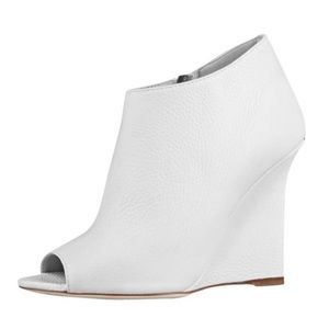 Burberry White Ankle Booties